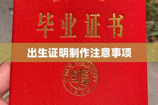 涧西出生证明制作注意事项