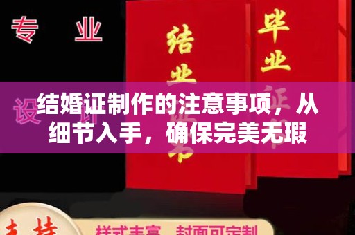涧西结婚证制作的注意事项，从细节入手，确保完美无瑕