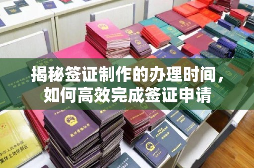 涧西揭秘签证制作的办理时间，如何高效完成签证申请